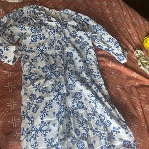 H&M linen midi dress